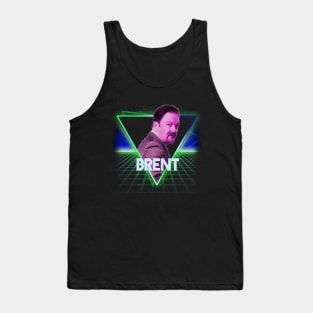 The Office David Brent Retro 80s Neon Landscape Tank Top